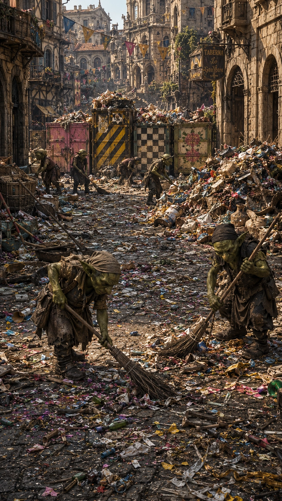 Netejant els carrers de Darum